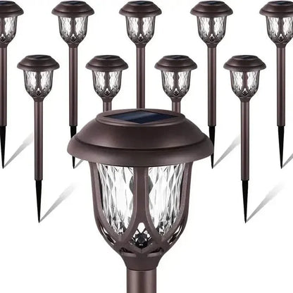 6-Pack: Solar Powered Pathway Lights - Touch-Controlled, Waterproof, Detachable, Energy Efficient, and Wireless Solar Garden Stake Lights - A-1 Thread Vault