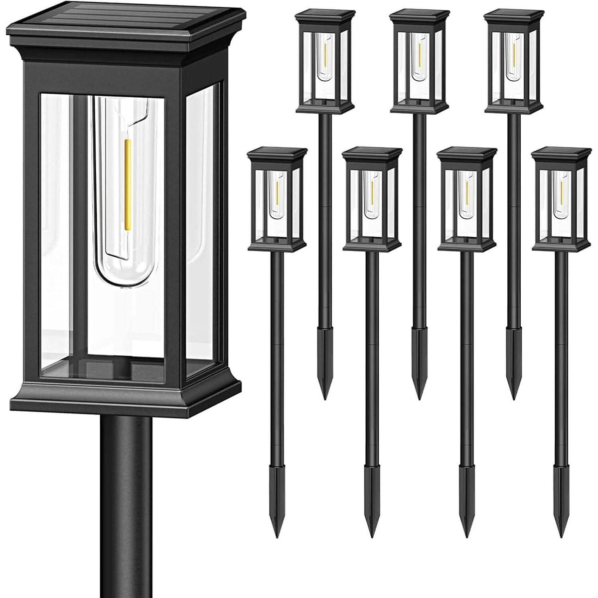 6-Pack: Solar Powered Stake Light IP65 Waterproof Auto On Off - A-1 Thread Vault