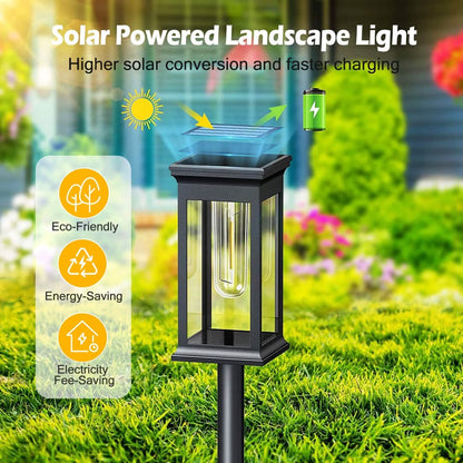 6-Pack: Solar Powered Stake Light IP65 Waterproof Auto On Off - A-1 Thread Vault