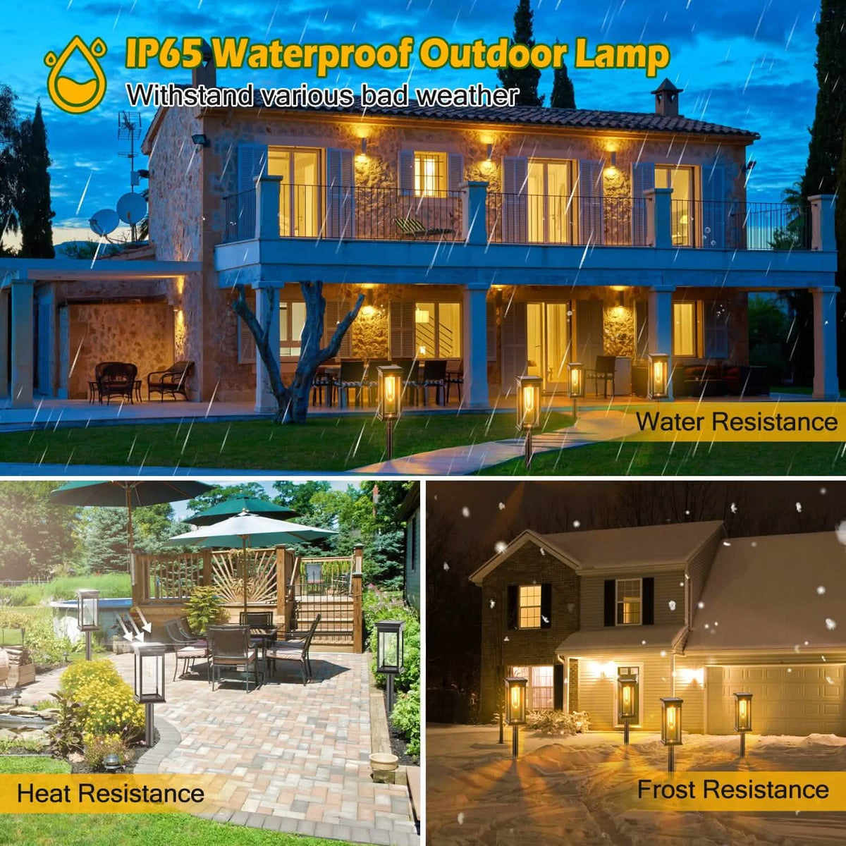6-Pack: Solar Powered Stake Light IP65 Waterproof Auto On Off - A-1 Thread Vault