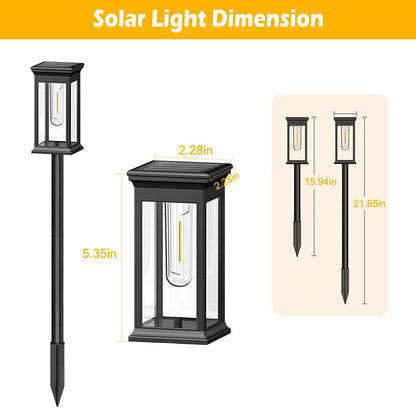 6-Pack: Solar Powered Stake Light IP65 Waterproof Auto On Off - A-1 Thread Vault