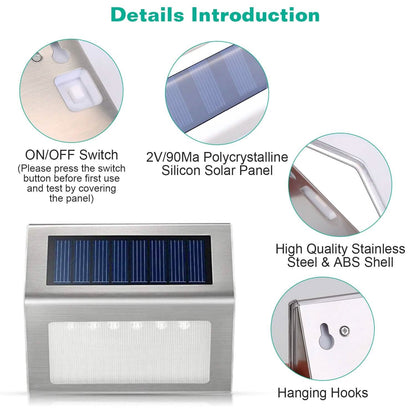 6-Pack: Solar Step Lights - A-1 Thread Vault