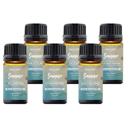 6-Pack: Summer Vibe Fresh Scented Aromatherapy Essential Oil For Diffusers Humidifiers - A-1 Thread Vault