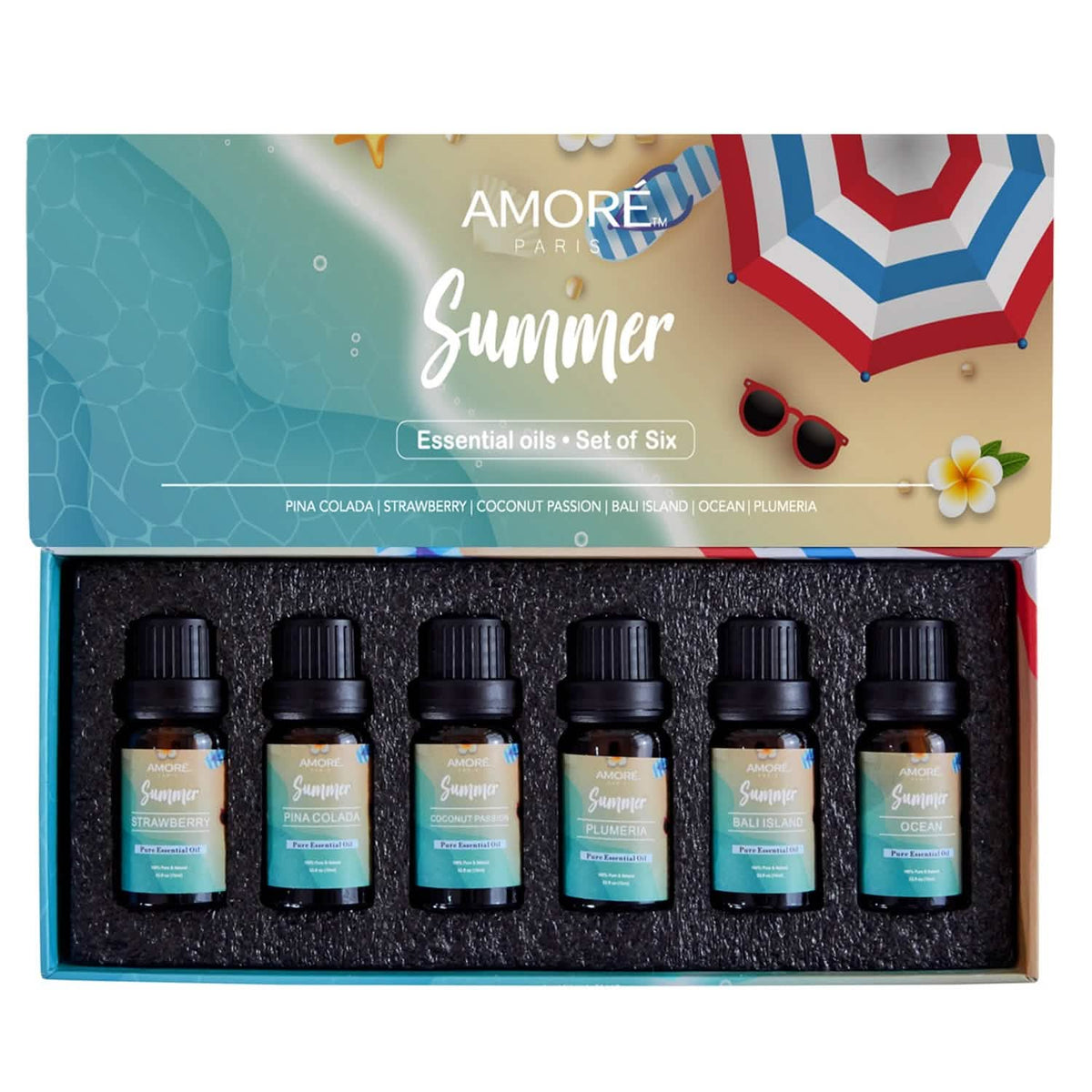 6-Pack: Summer Vibe Fresh Scented Aromatherapy Essential Oil For Diffusers Humidifiers - A-1 Thread Vault