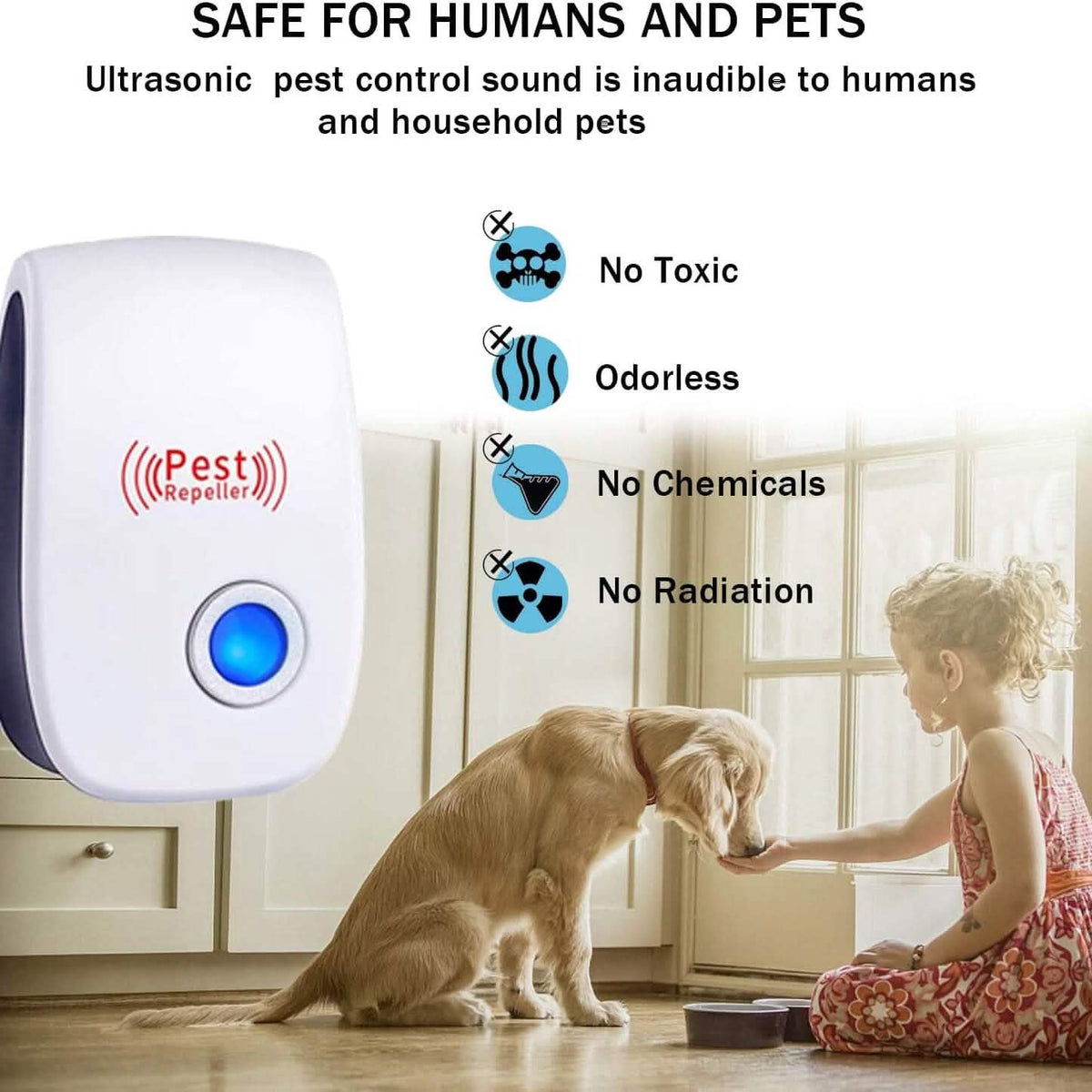 6-Pack: Ultrasonic Pest Repeller Electronic Plug in Pest Control - A-1 Thread Vault
