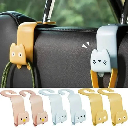 6-Pack: Universal Car Seat Hanger Hooks Cute Cartoon Double-hook - A-1 Thread Vault