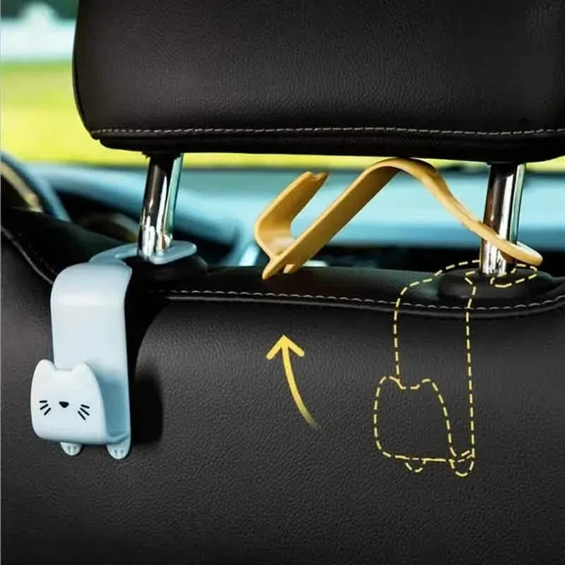 6-Pack: Universal Car Seat Hanger Hooks Cute Cartoon Double-hook - A-1 Thread Vault