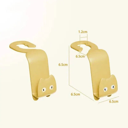 6-Pack: Universal Car Seat Hanger Hooks Cute Cartoon Double-hook - A-1 Thread Vault