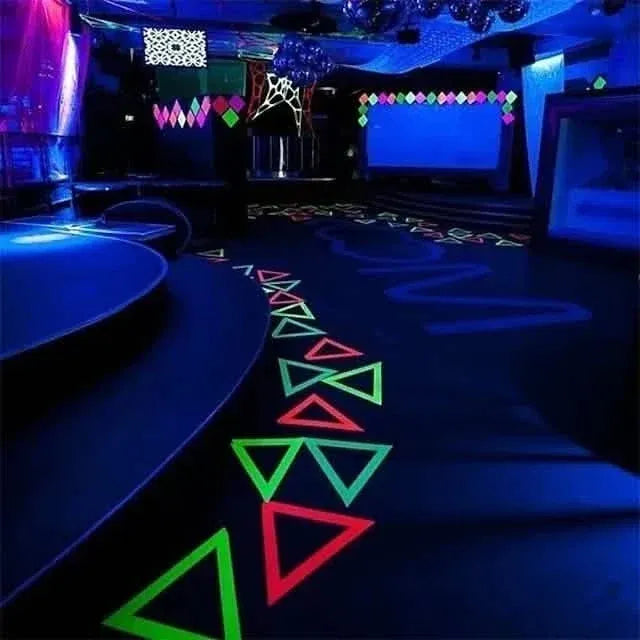 6-Pack: UV Gaffer Fluorescent Party Tape Blacklight Reactive Glow In The Dark Tape - A-1 Thread Vault