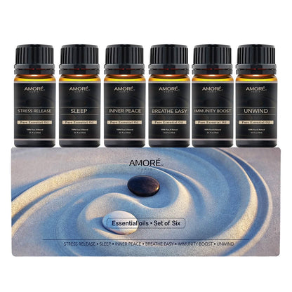 6-Pack: Well-Being Yoga Aromatherapy Essential Oil Gift Set - A-1 Thread Vault