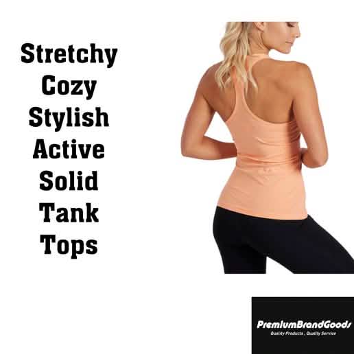 6-Pack: Women's Solid Smooth Assorted Tank Tops - A-1 Thread Vault