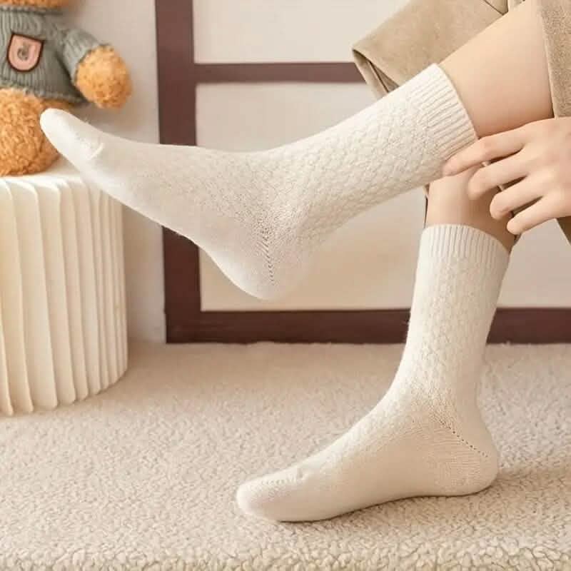 6-Pairs: Autumn and Winter Thick Warm Solid Socks - A-1 Thread Vault
