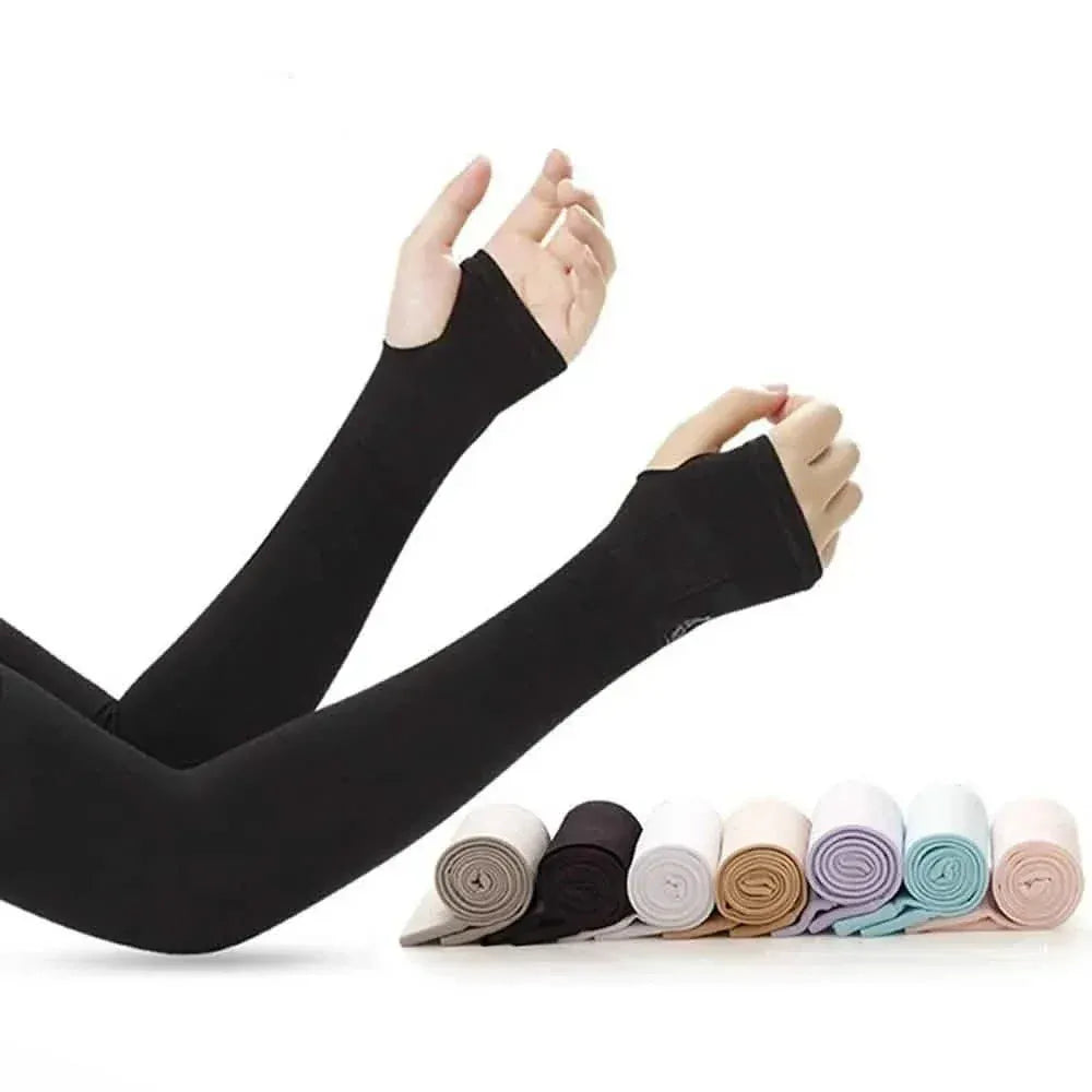 6-Pairs: Ice Silk UV Protection Arm Sleeves - A-1 Thread Vault