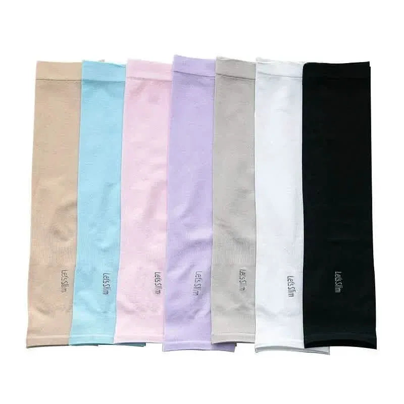 6-Pairs: Ice Silk UV Protection Arm Sleeves - A-1 Thread Vault