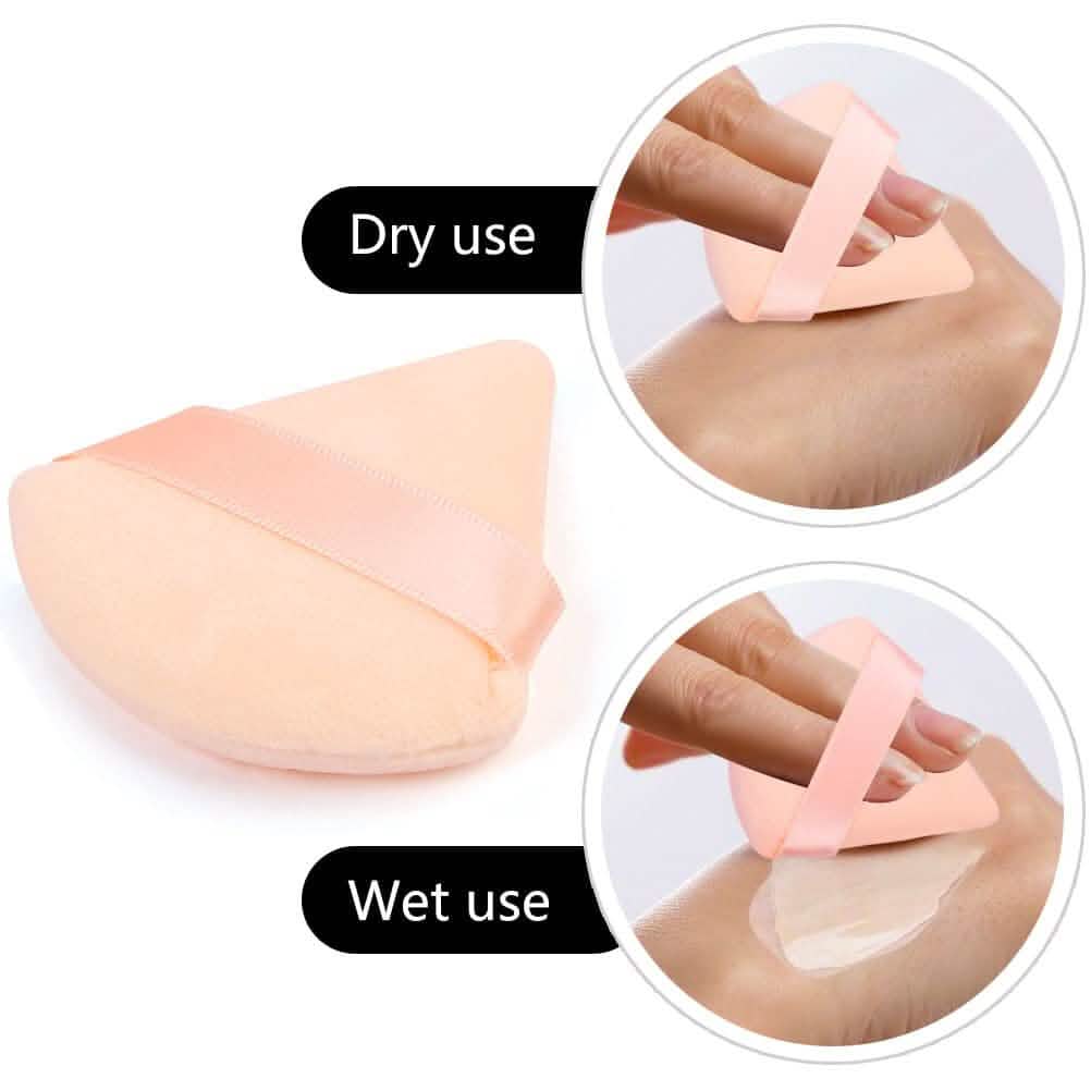 6-Piece: Face Soft Triangle Powder Puff - A-1 Thread Vault