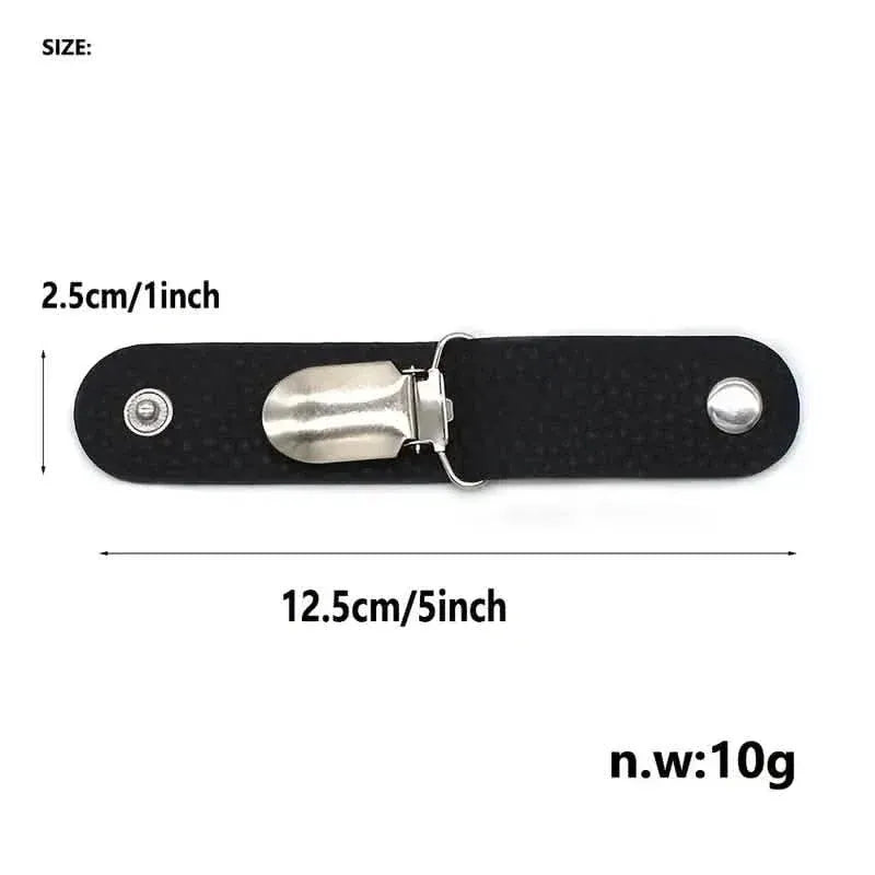 6-Piece: Hat Clip for Summer Travel on Bag Luggage PU Leather Hat - A-1 Thread Vault