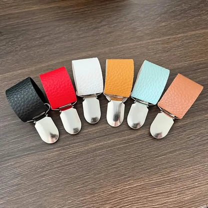 6-Piece: Hat Clip for Summer Travel on Bag Luggage PU Leather Hat - A-1 Thread Vault
