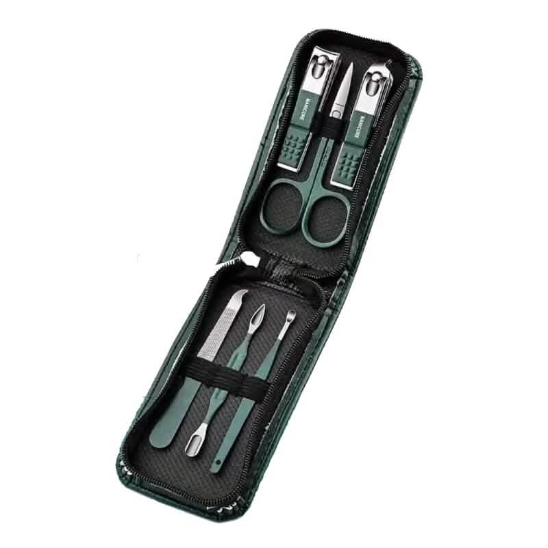 6-Piece: Nail Clipper Set with Zipper Travel Case - A-1 Thread Vault