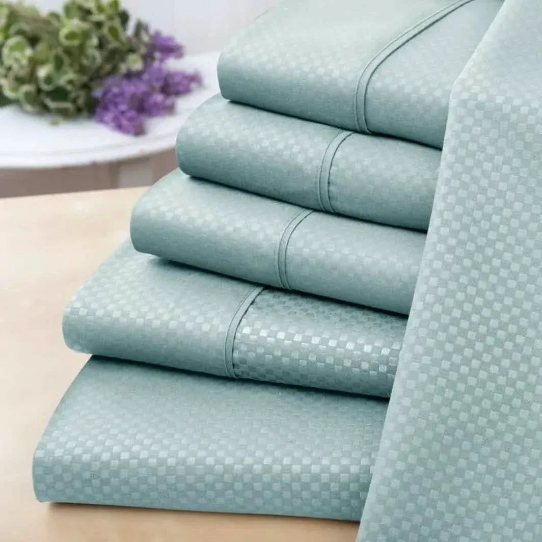 6-Piece Set: US Army Embossed Check Sheet Set - A-1 Thread Vault