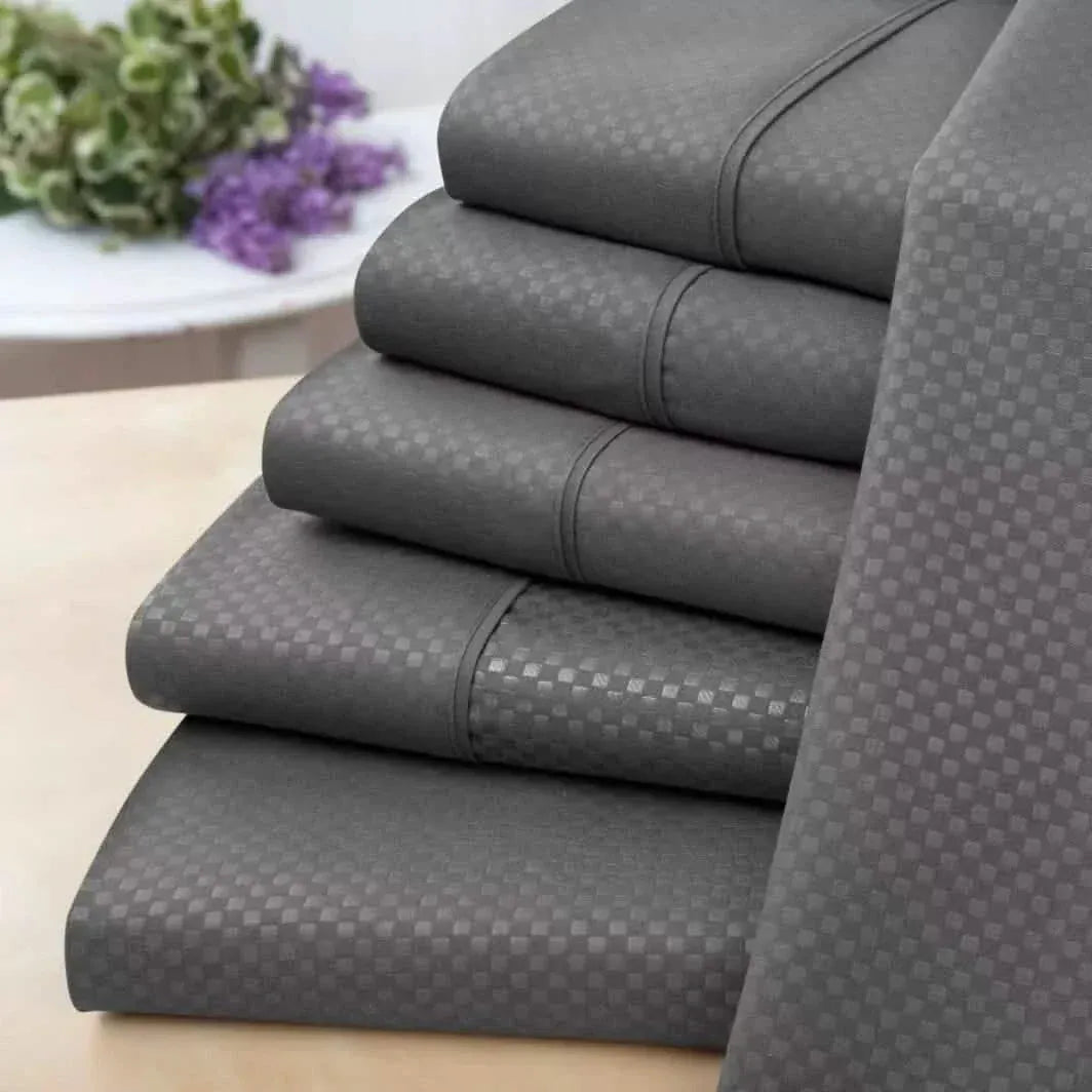 6-Piece Set: US Army Embossed Check Sheet Set - A-1 Thread Vault