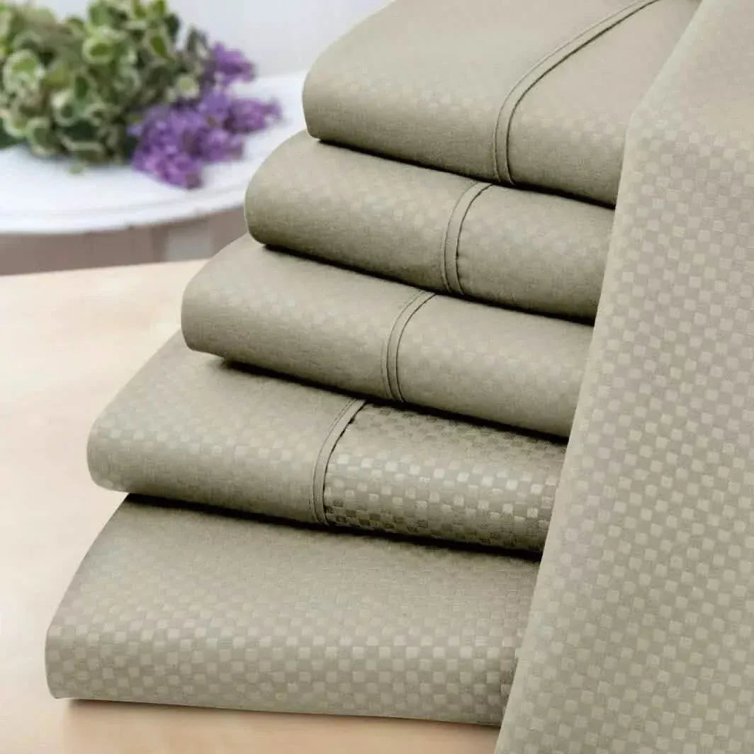 6-Piece Set: US Army Embossed Check Sheet Set - A-1 Thread Vault