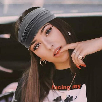 6-Piece: Wide Boho Bandeau Head Bands for Women - A-1 Thread Vault