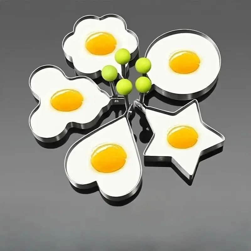 6-Pieces: Creative Stainless Steel Egg Cooking Ring Set - A-1 Thread Vault