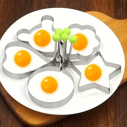 6-Pieces: Creative Stainless Steel Egg Cooking Ring Set - A-1 Thread Vault
