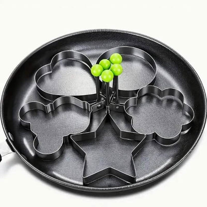 6-Pieces: Creative Stainless Steel Egg Cooking Ring Set - A-1 Thread Vault
