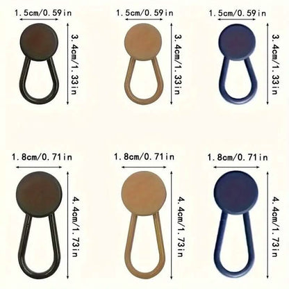 6-Pieces: Durable Waistband Expanders for Jeans - A-1 Thread Vault