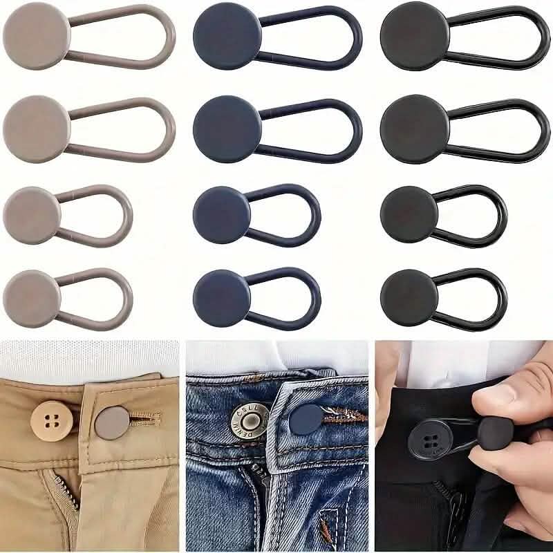 6-Pieces: Durable Waistband Expanders for Jeans - A-1 Thread Vault