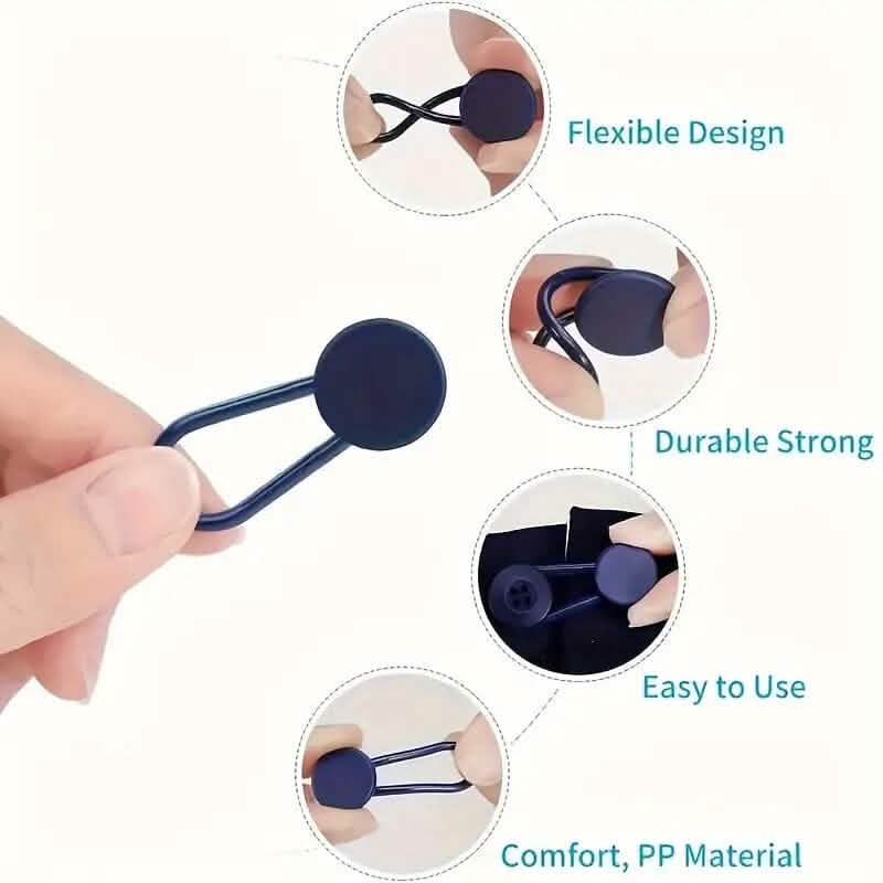 6-Pieces: Durable Waistband Expanders for Jeans - A-1 Thread Vault