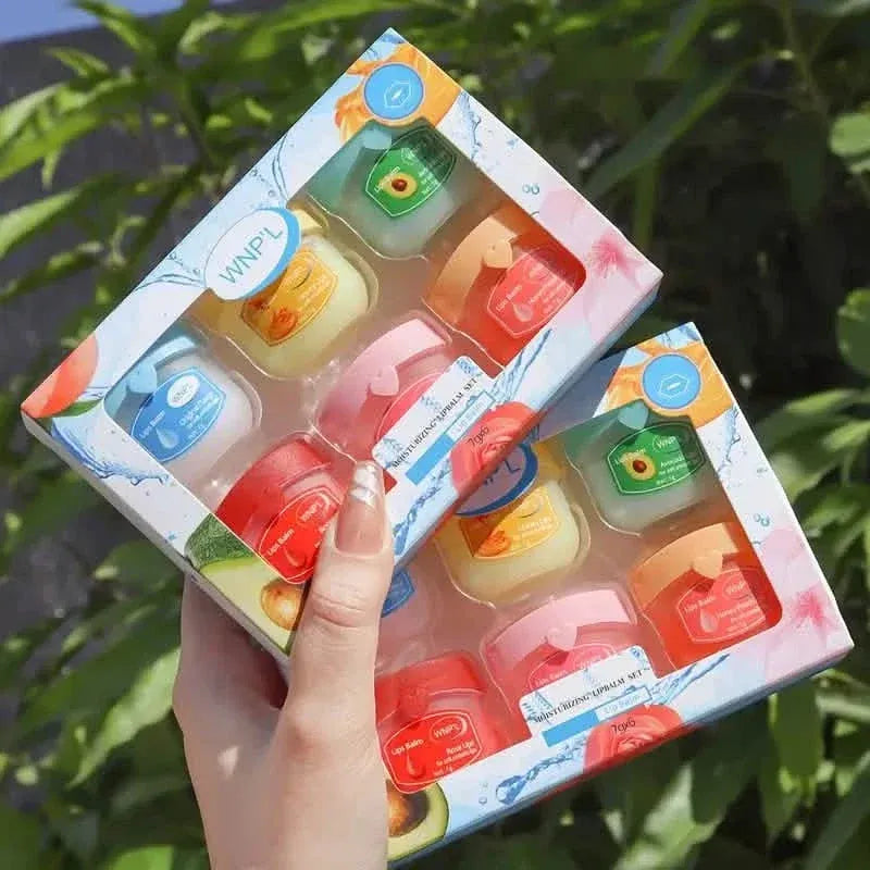 6-Pieces: Luxurious Glossy Lip Balm Set - Long-Lasting Hydration for Dry Lips - A-1 Thread Vault