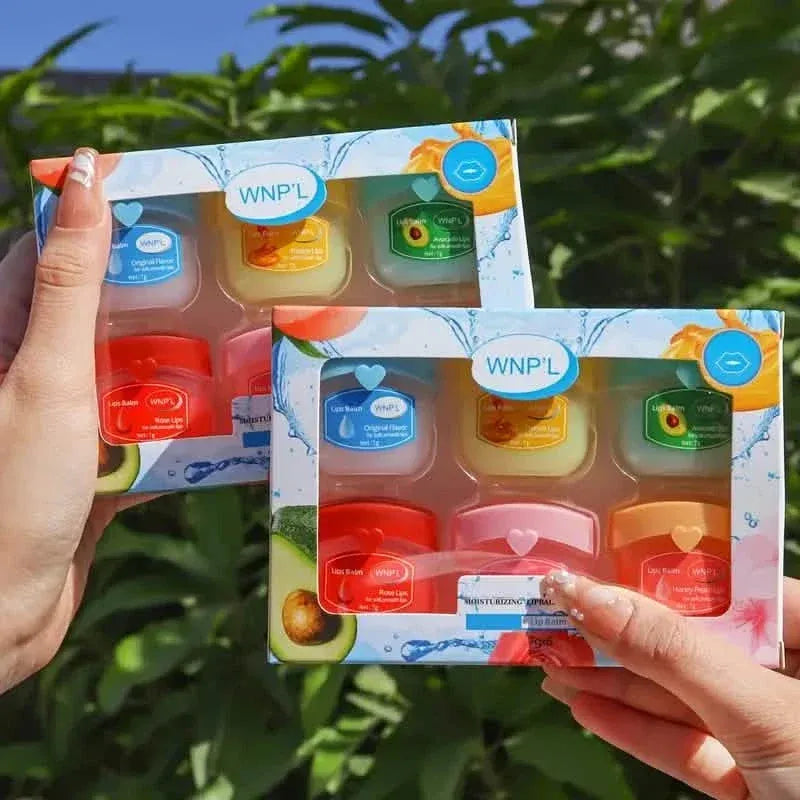 6-Pieces: Luxurious Glossy Lip Balm Set - Long-Lasting Hydration for Dry Lips - A-1 Thread Vault