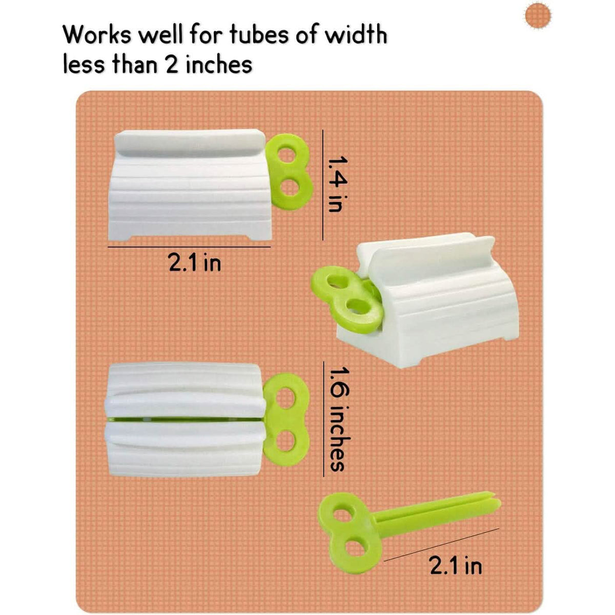 6-Pieces: Multi-Purpose Toothpaste Dispenser - A-1 Thread Vault