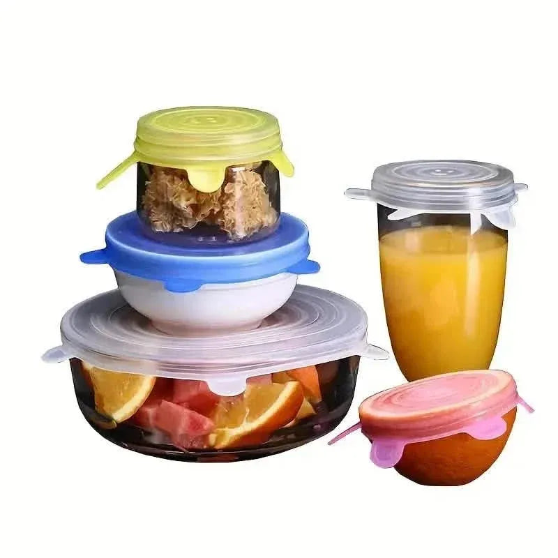 6-Pieces: Reusable Durable Food Storage Bowl Lids - A-1 Thread Vault