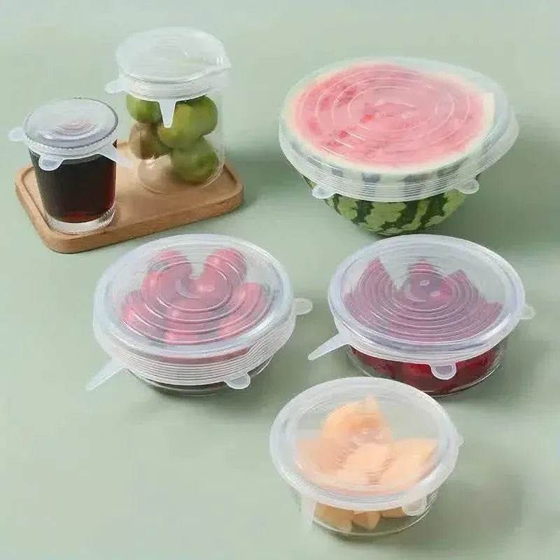 6-Pieces: Reusable Durable Food Storage Bowl Lids - A-1 Thread Vault