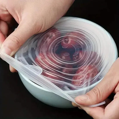 6-Pieces: Reusable Durable Food Storage Bowl Lids - A-1 Thread Vault