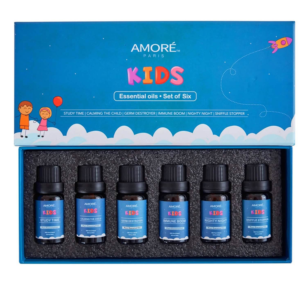 6-Pieces Set: Natural Aromatherapy Kids Safe Essential Oils Starter Set - A-1 Thread Vault