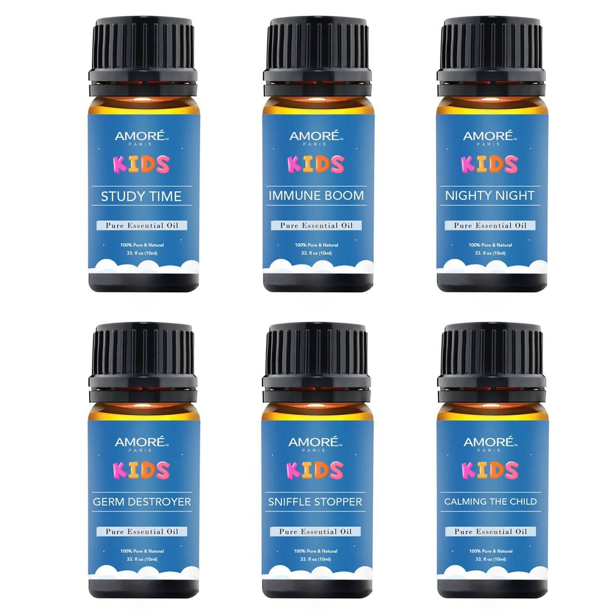 6-Pieces Set: Natural Aromatherapy Kids Safe Essential Oils Starter Set - A-1 Thread Vault