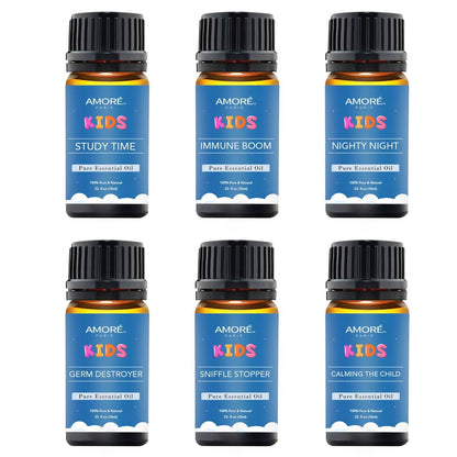 6-Pieces Set: Natural Aromatherapy Kids Safe Essential Oils Starter Set - A-1 Thread Vault
