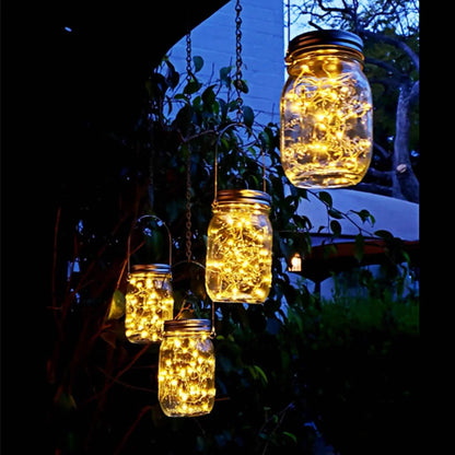 6-Pieces: Solar Powered Mason Jar Lid Lights 20 LEDs - A-1 Thread Vault