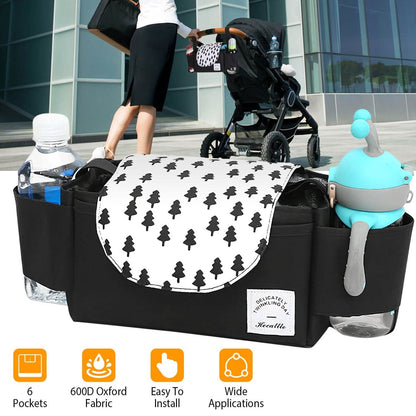 6-Pockets Baby Trolley Bag with Cup Holder - A-1 Thread Vault