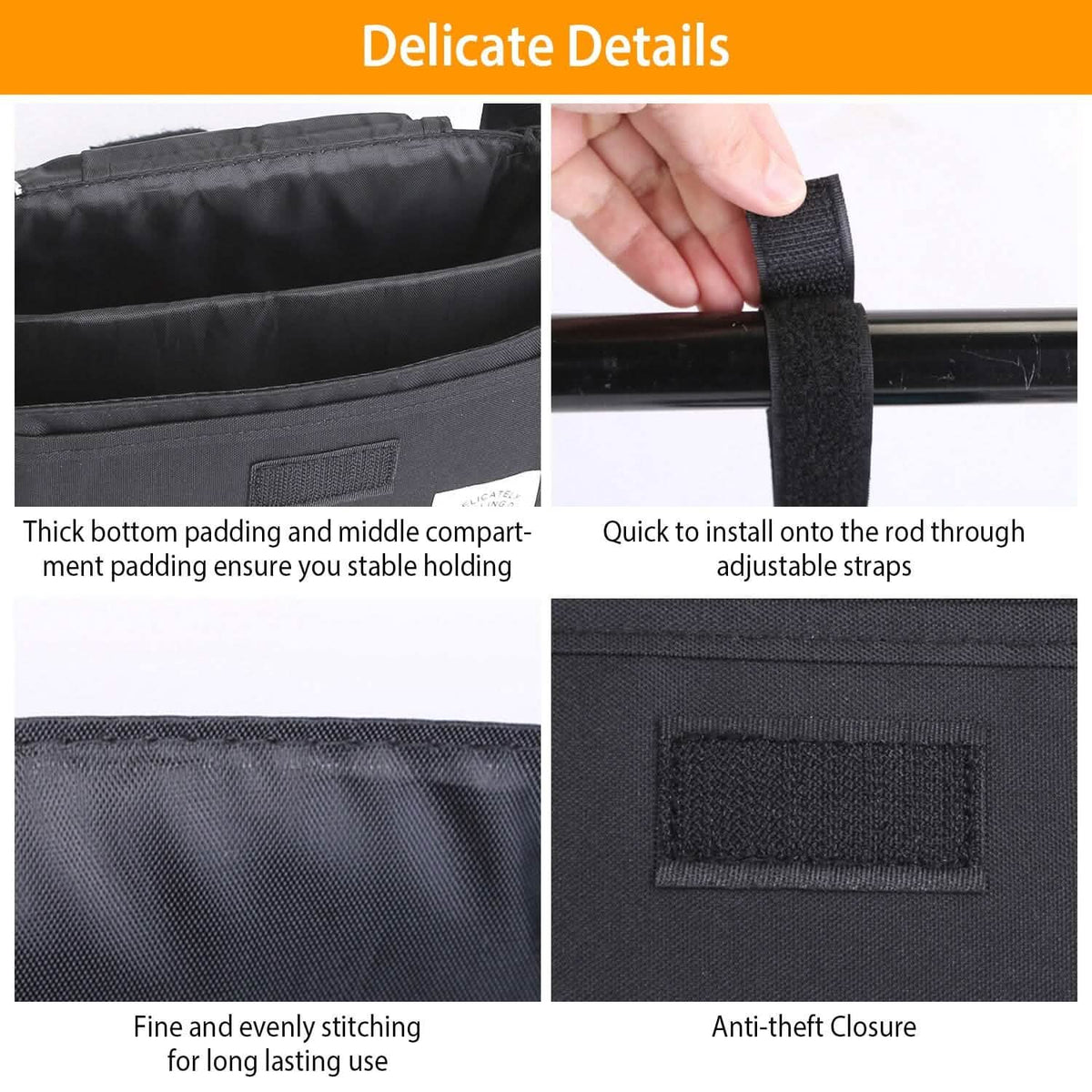 6-Pockets Baby Trolley Bag with Cup Holder - A-1 Thread Vault