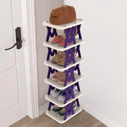 6-Tier Foldable Vertical Shoe Rack - A-1 Thread Vault