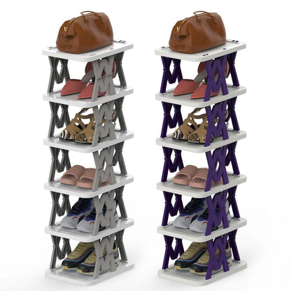 6-Tier Foldable Vertical Shoe Rack - A-1 Thread Vault