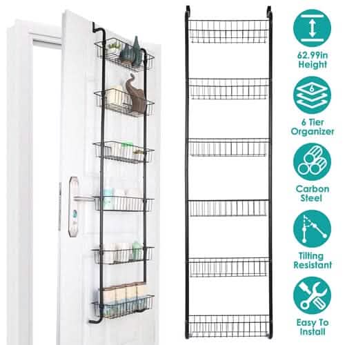 6-Tier Over Door Pantry Organizer - A-1 Thread Vault