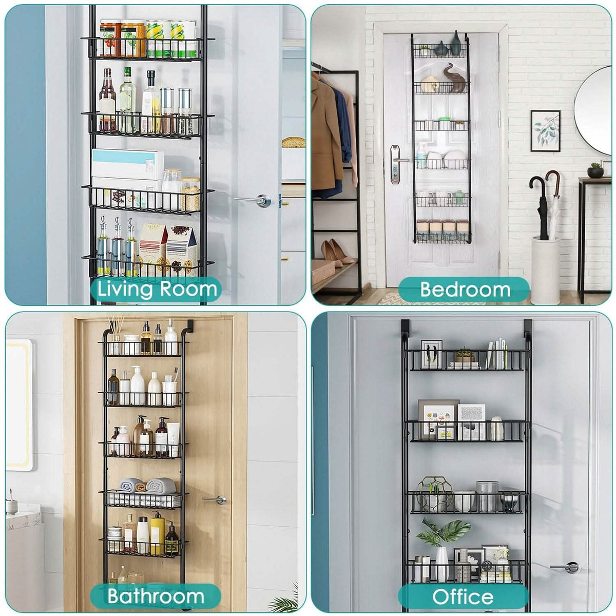 6-Tier Over Door Pantry Organizer - A-1 Thread Vault