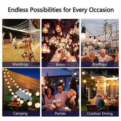 60FT Solar String Lights With USB Port & Remote Control - A-1 Thread Vault