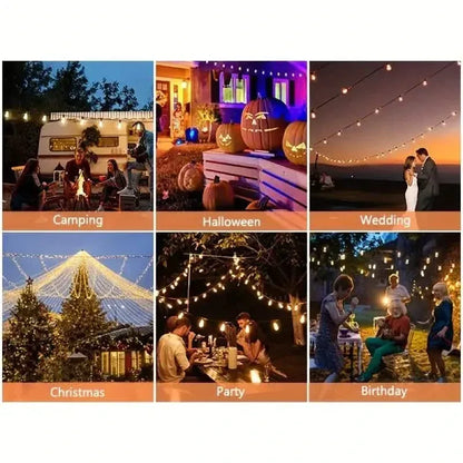 60FT Solar String Lights With USB Port & Remote Control - A-1 Thread Vault